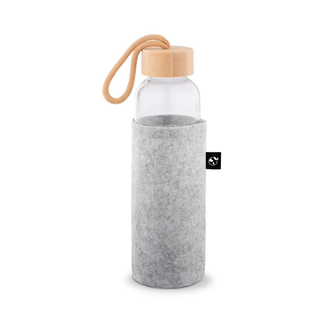Husă din pâslă reciclată pentru sticlă Storey Gri deschis