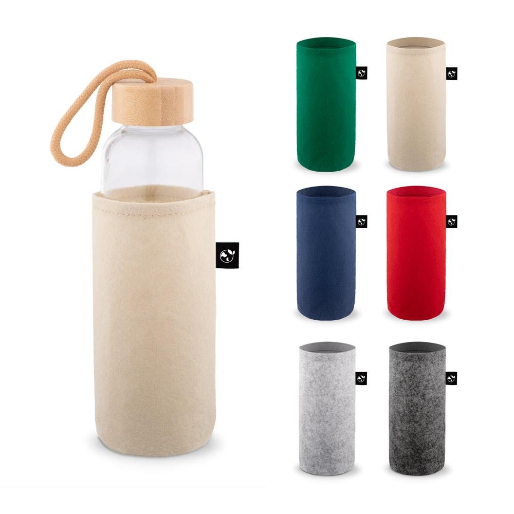 Husă din pâslă reciclată pentru sticlă Storey Roșu