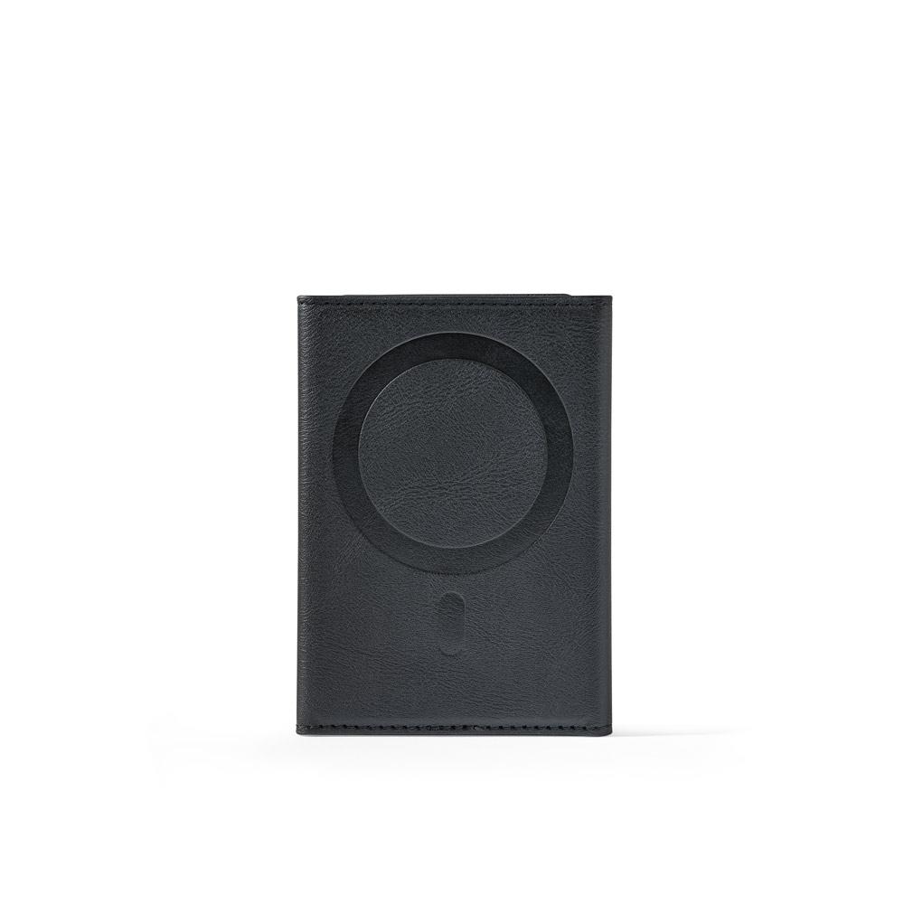 Portofel magnetic din PU cu protecție RFID Harald Negru
