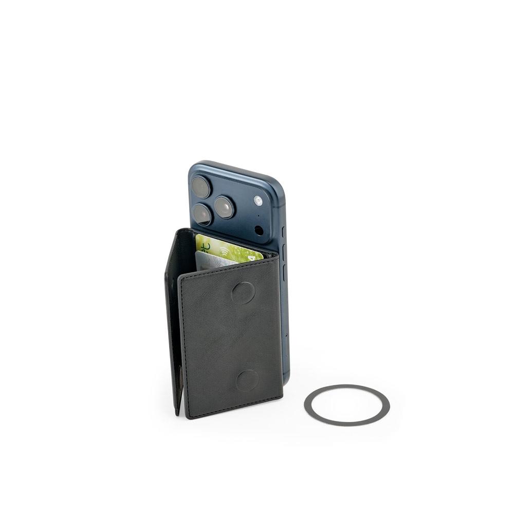 Portofel magnetic din PU cu protecție RFID Harald Negru