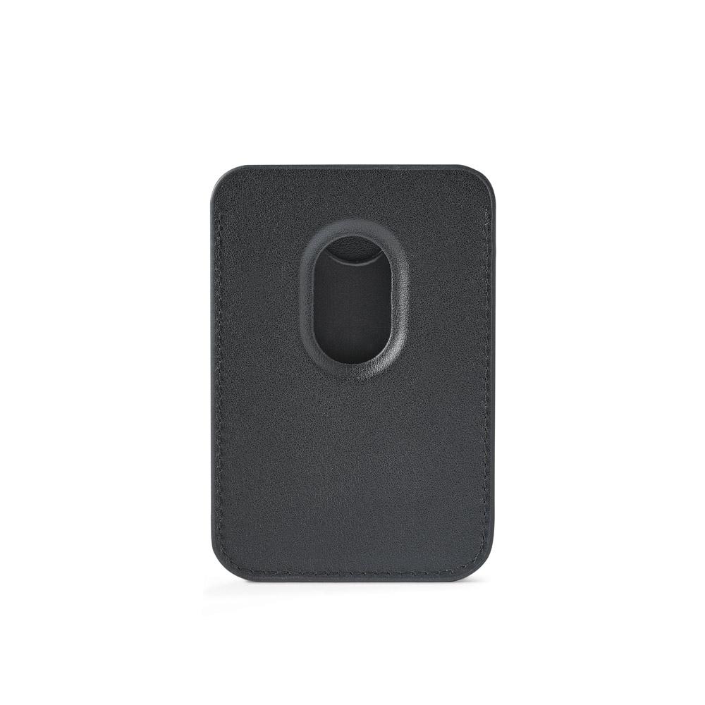 Suport magnetic pentru carduri din PU cu protecție RFID Connor Negru