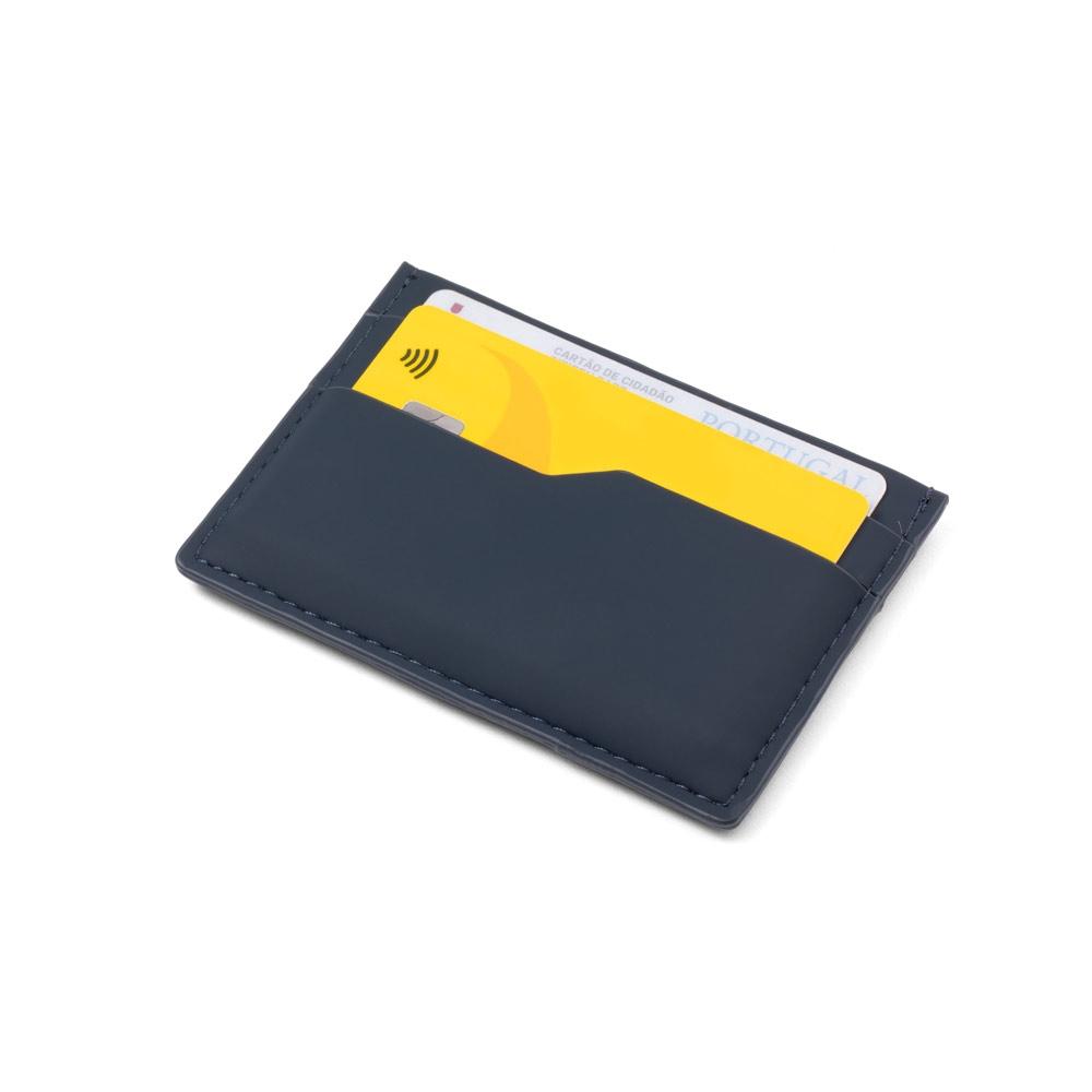 Portcard din PU pentru 5 carduri cu protecție RFID Venture Wallet Albastru
