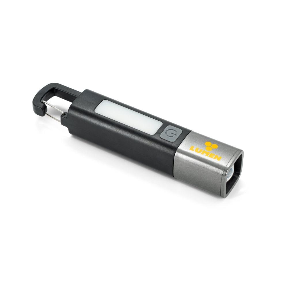 Lanternă cu LED și COB Wiggins Negru