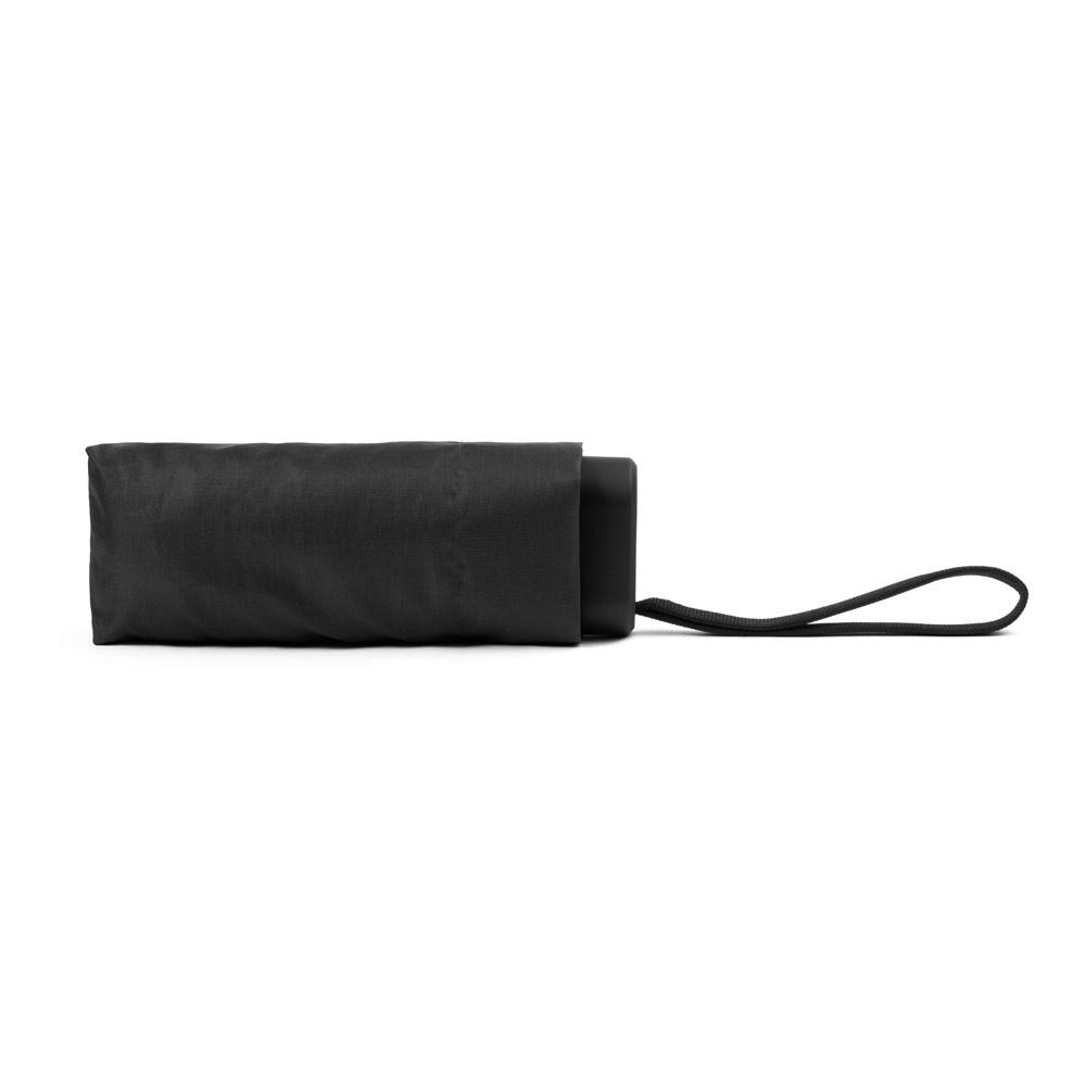 Umbrelă mini compactă Emma, 19 inch Negru