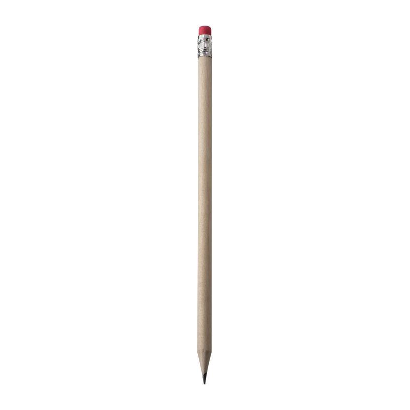 Creion din lemn cu radieră Maro
