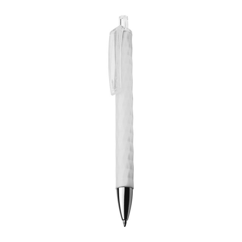 Pix plastic cu grip texturat Alb