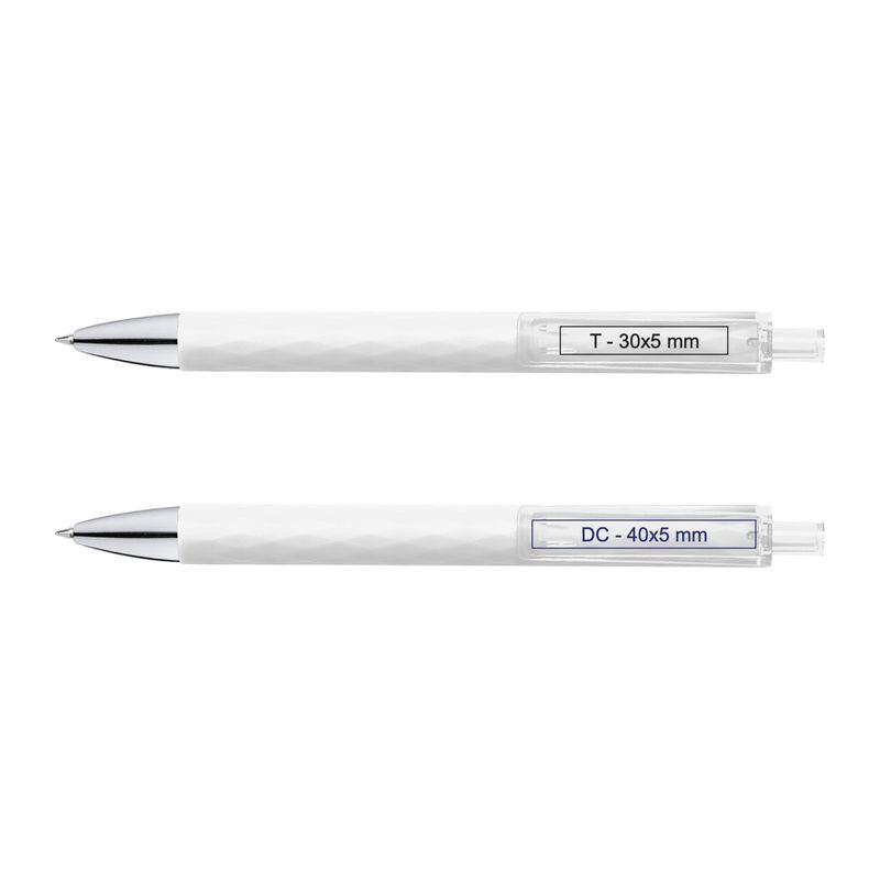 Pix plastic cu grip texturat Alb