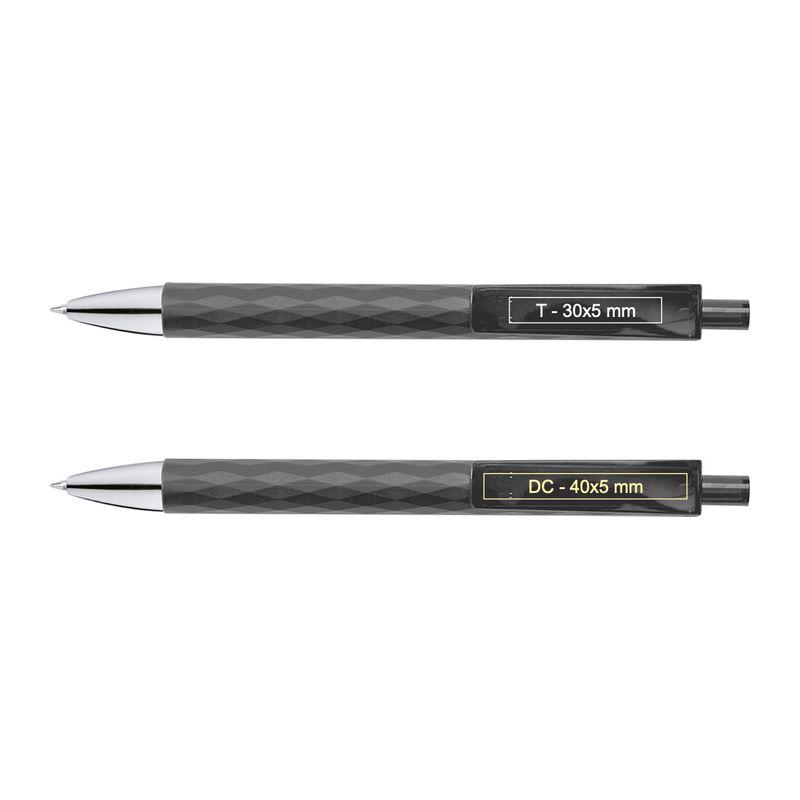 Pix plastic cu grip texturat Gri-Argintiu