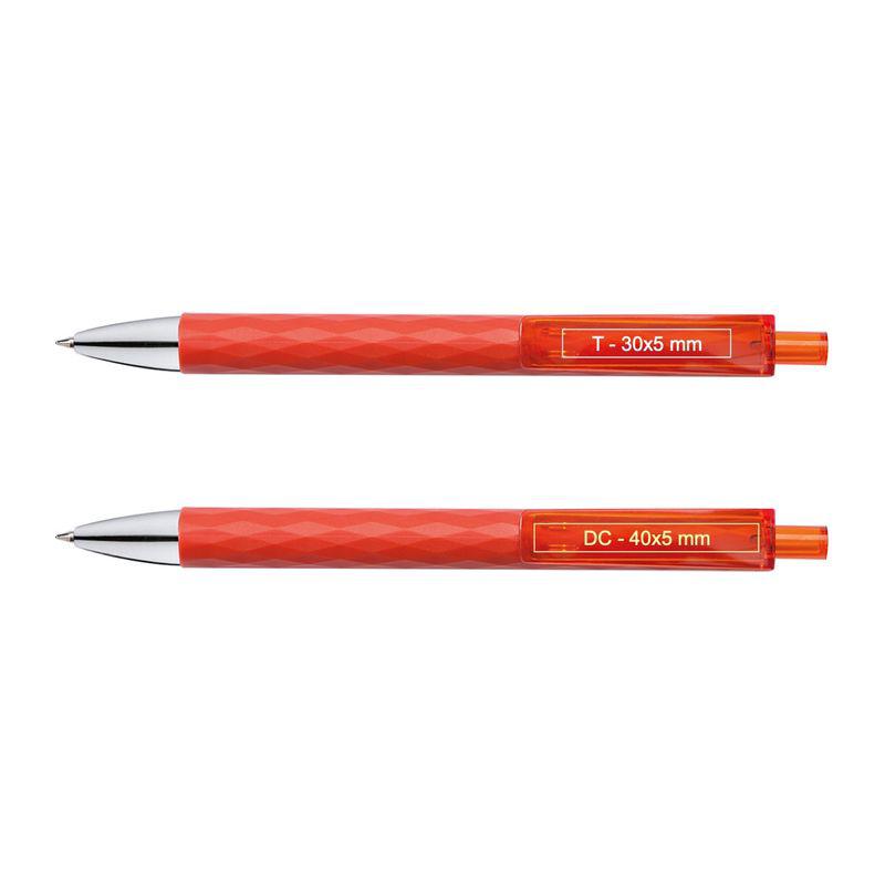 Pix plastic cu grip texturat Roșu