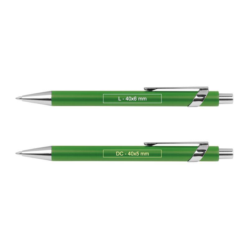 Pix metalic cu detalii argintii Verde