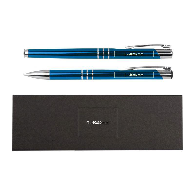 Set stilou și stilou roller Orion Navy Blue