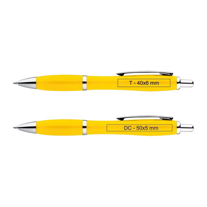 Pix multicolor cu clip metalic Galben