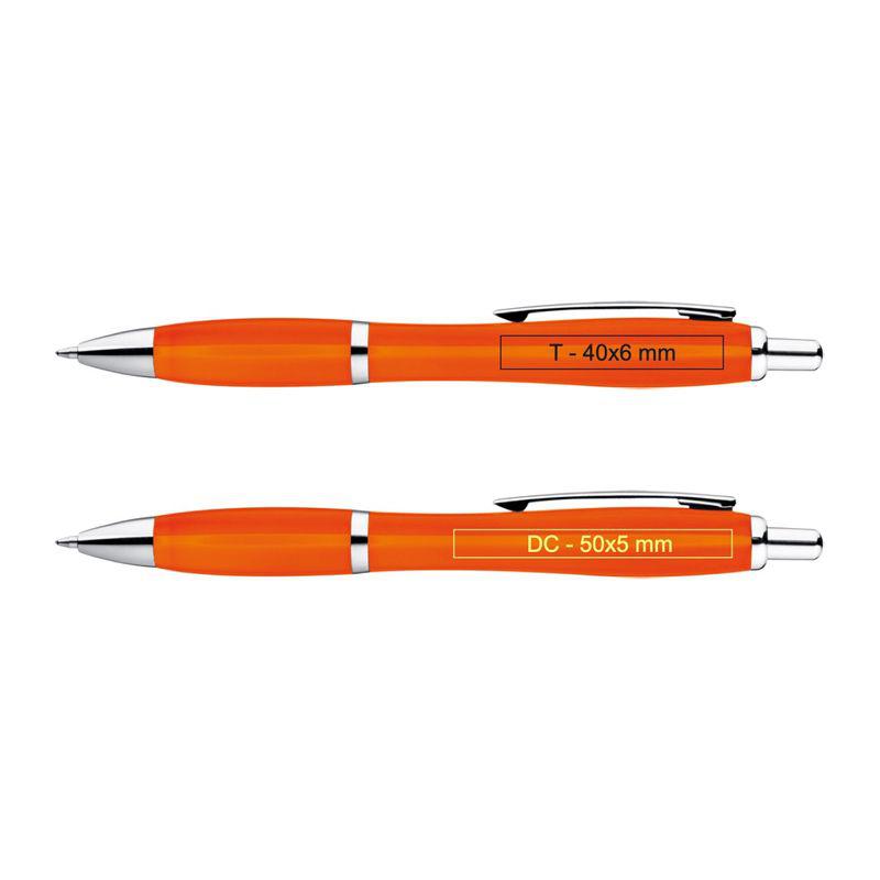 Pix multicolor cu clip metalic Portocaliu