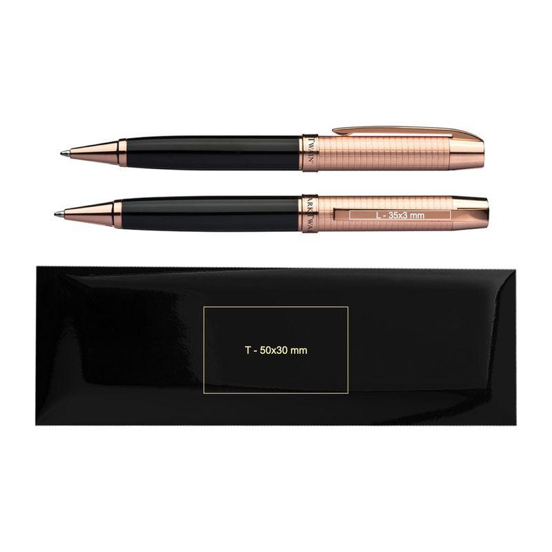 Pix Mark Twain cu capac din cupru Negru