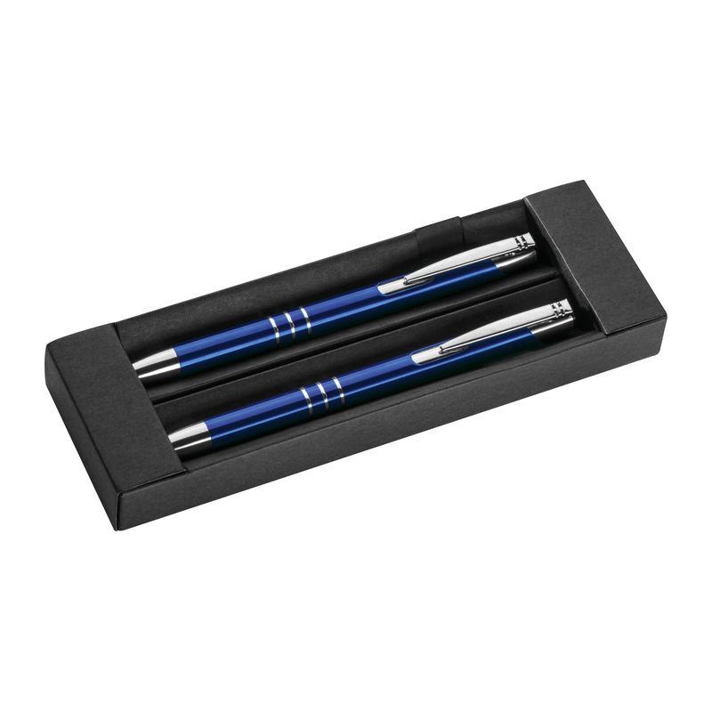 Set pix și creion din metal Albastru