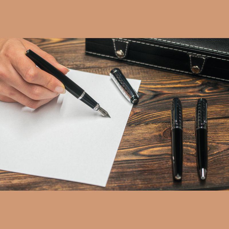 Set de scris Mark Twain Negru