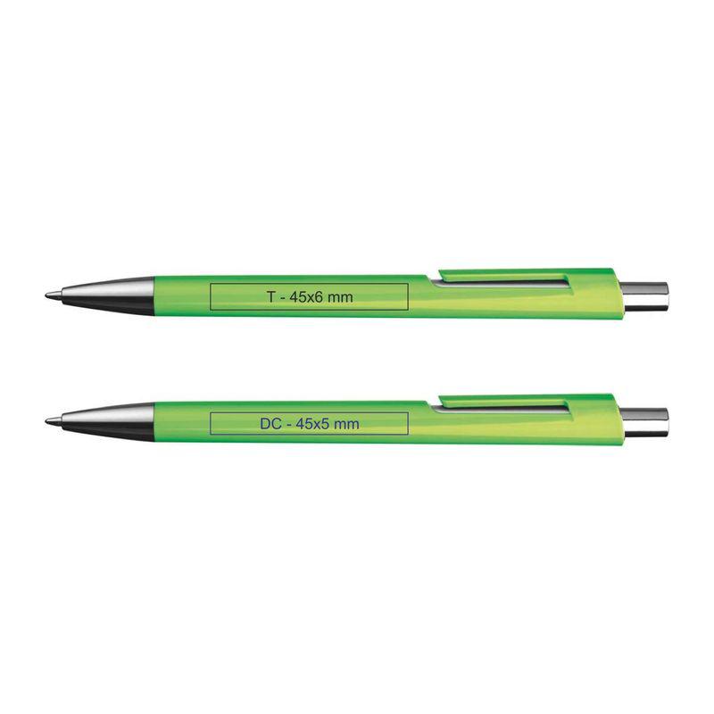 Pix din plastic cu accesorii argintii LIght Green