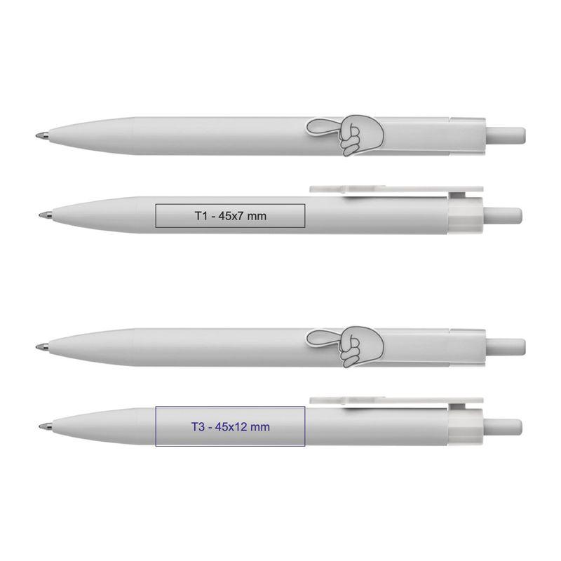 Pix cu clip cu deget arătător Alb