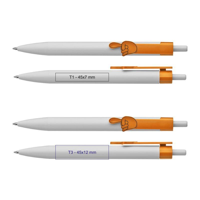 Pix cu clip cu deget arătător Portocaliu