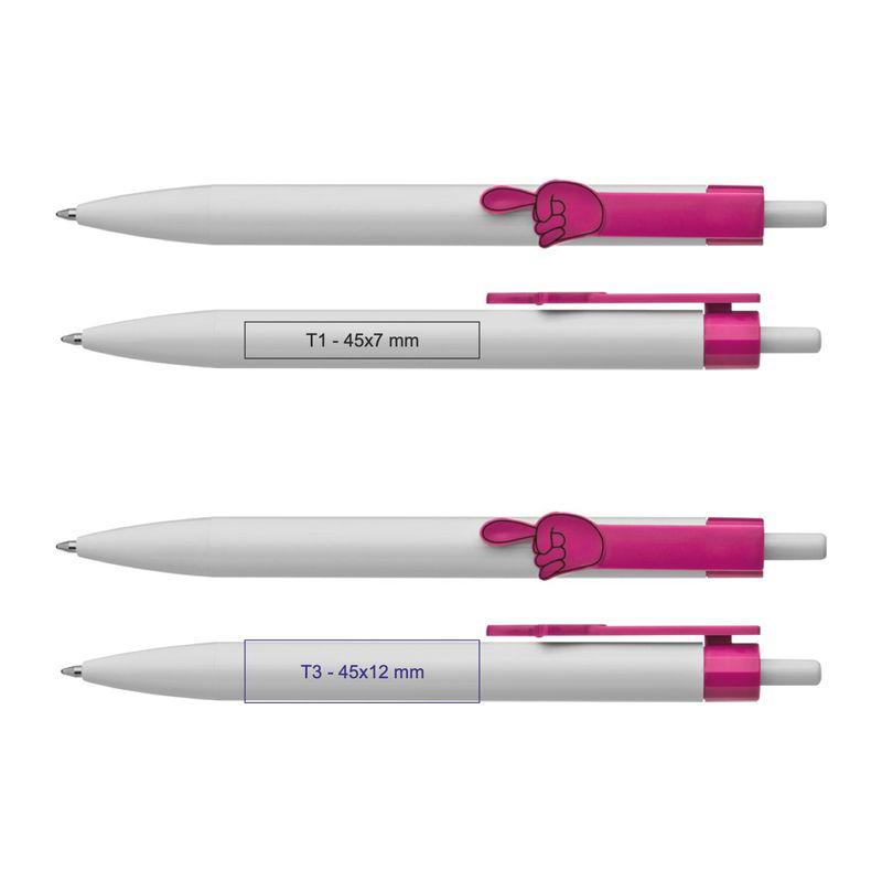 Pix cu clip cu deget arătător Roz