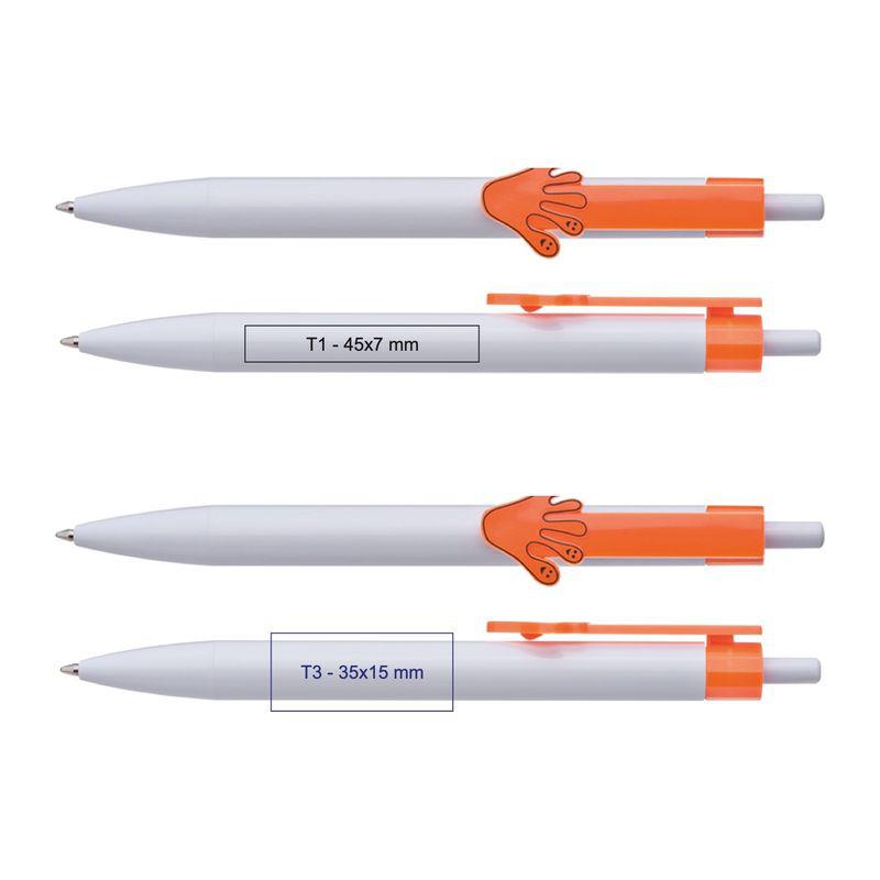 Pix cu clip mâini 2D Portocaliu