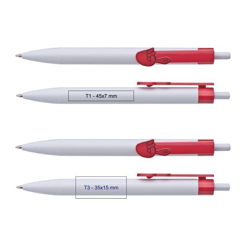 Pix cu clip mâini 2D Roșu