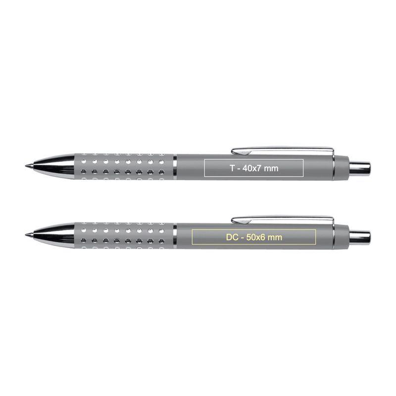 Pix plastic cu grip punctat Gri