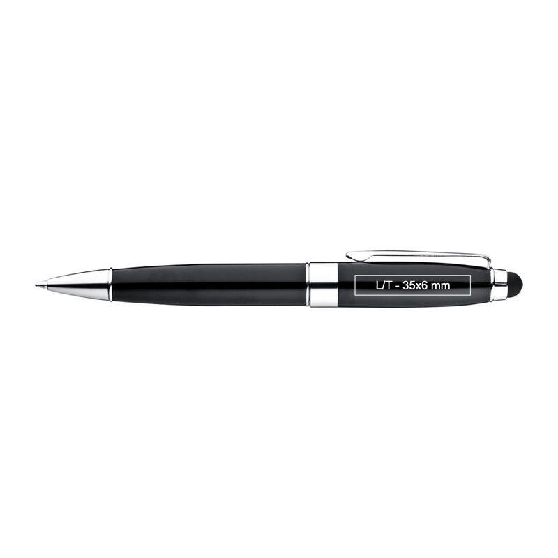 Pix din metal cu touchpad Negru