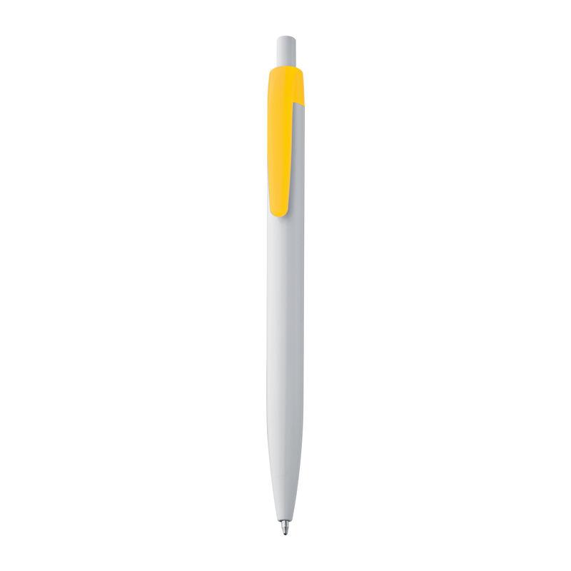 Pix alb cu clip colorat Galben