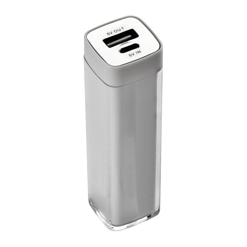 Set călătorie încărcător USB și Powerbank Alb