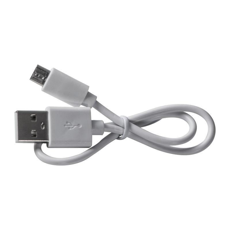 Powerbank 2200mAh cu cablu USB Alb