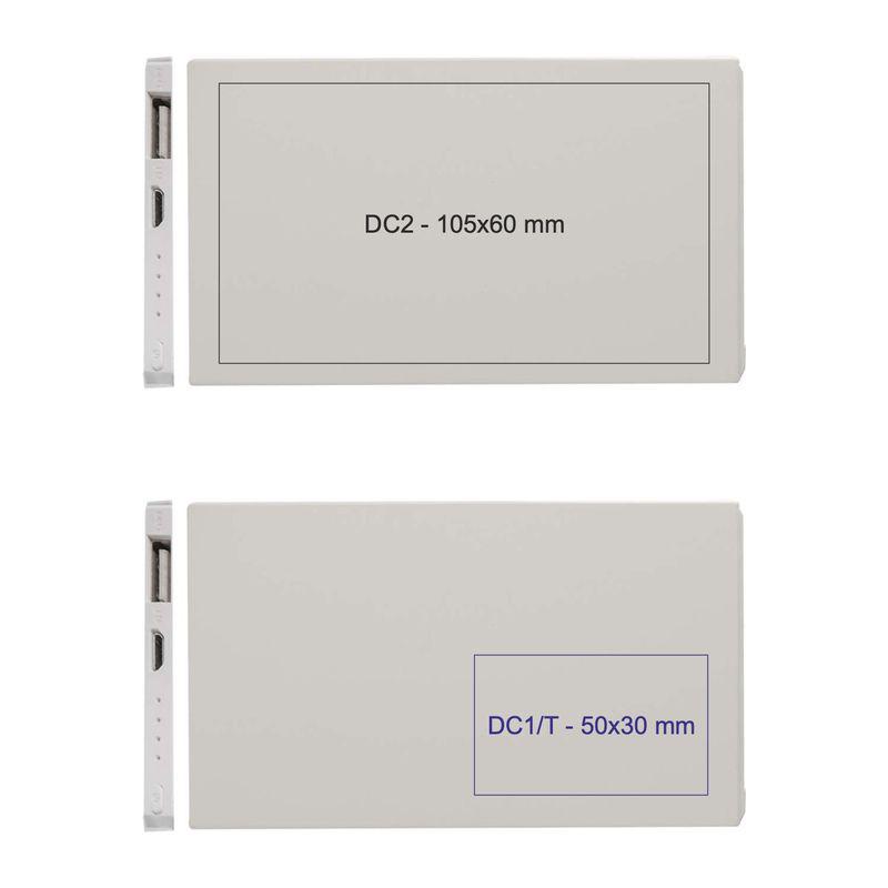Powerbank 2200mAh cu cablu USB Alb
