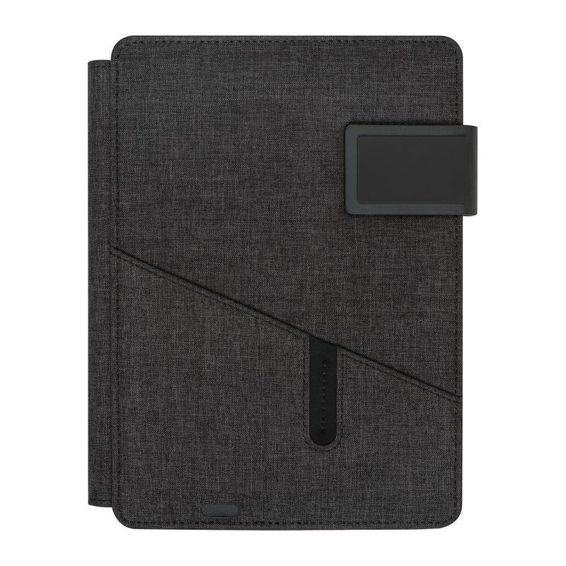 Mapă A5 cu powerbank Negru