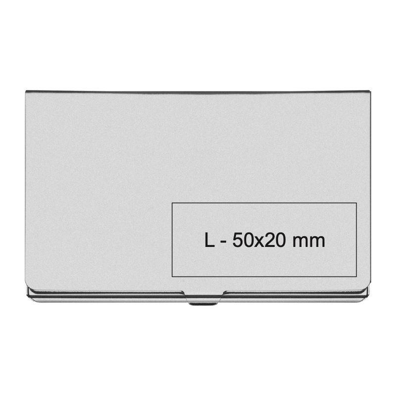 Portacard metalic mat Gri