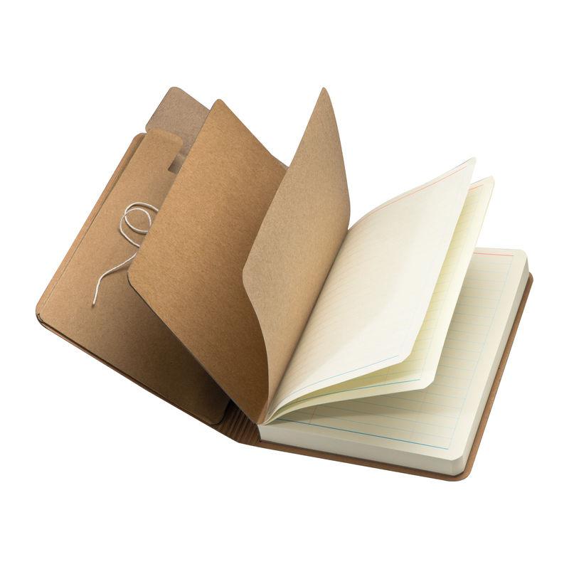 Caiet 120 pagini închidere cu elastic Maro