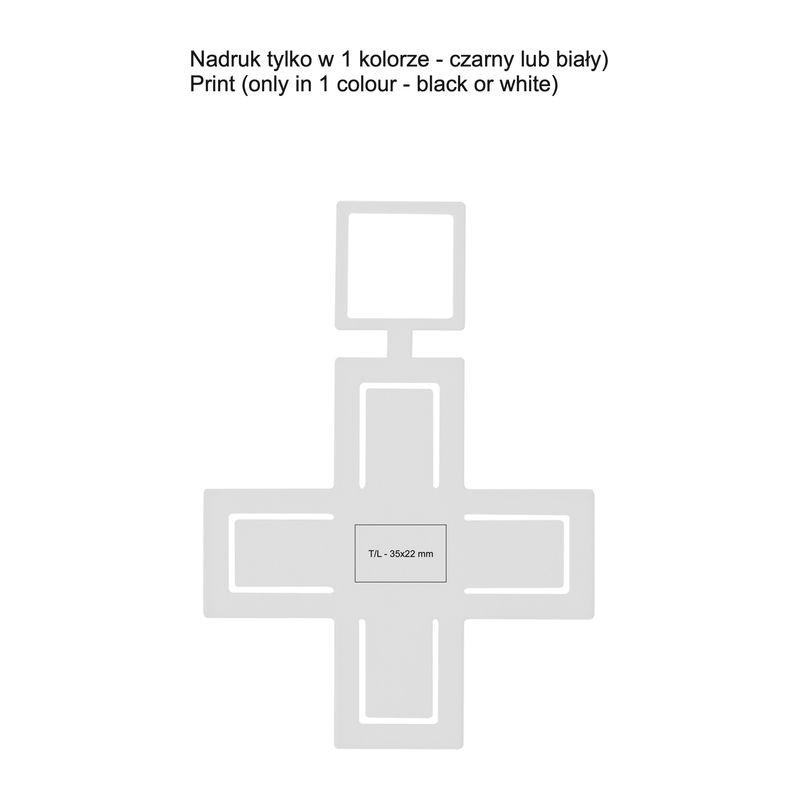 Suport ”Cross” pentru telefon mobil Alb