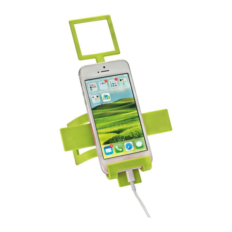 Suport ”Cross” pentru telefon mobil LIght Green
