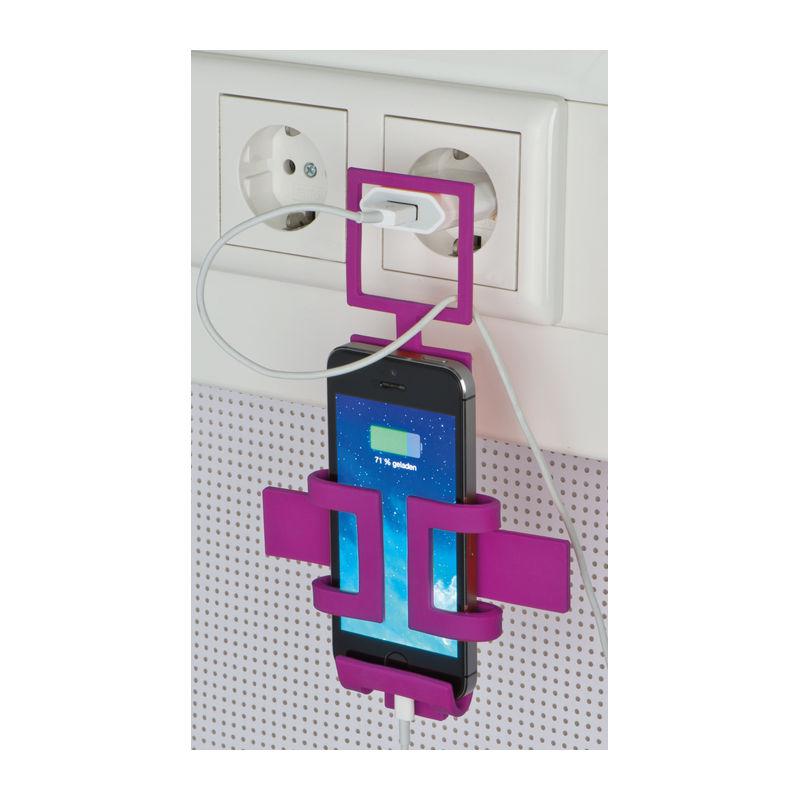 Suport ”Cross” pentru telefon mobil Mov