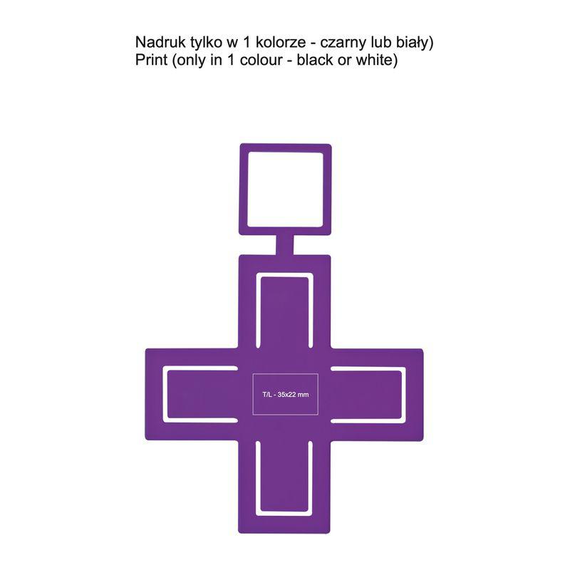 Suport ”Cross” pentru telefon mobil Mov