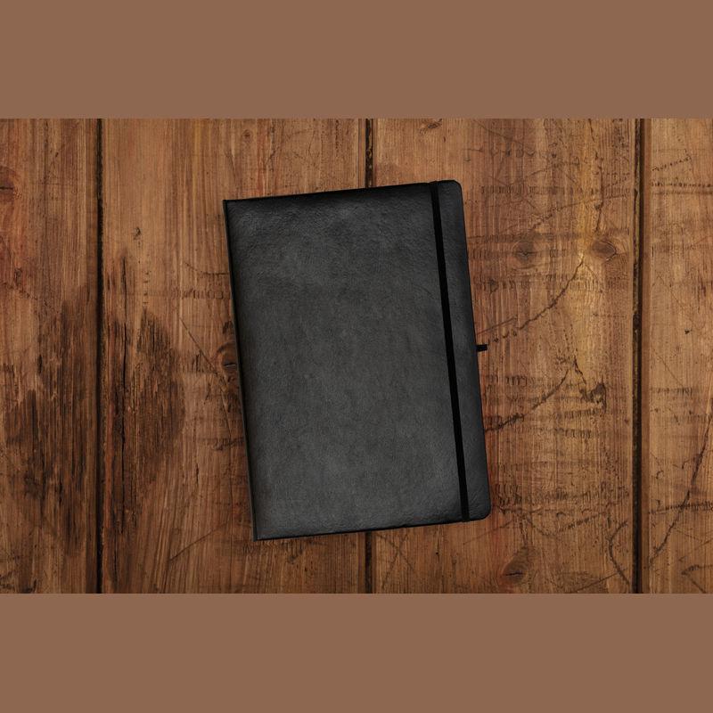 Bloc notes A4 liniat Negru