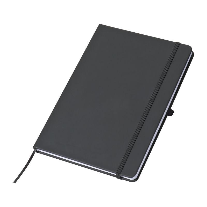 Bloc notes A5 cu pagini liniate Negru