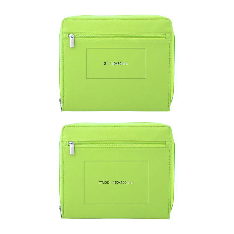 Mapă din nylon cu fermoar LIght Green