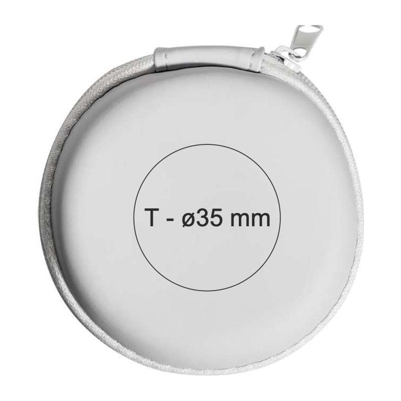Căști audio bluetooth în cutie cu fermoar Alb