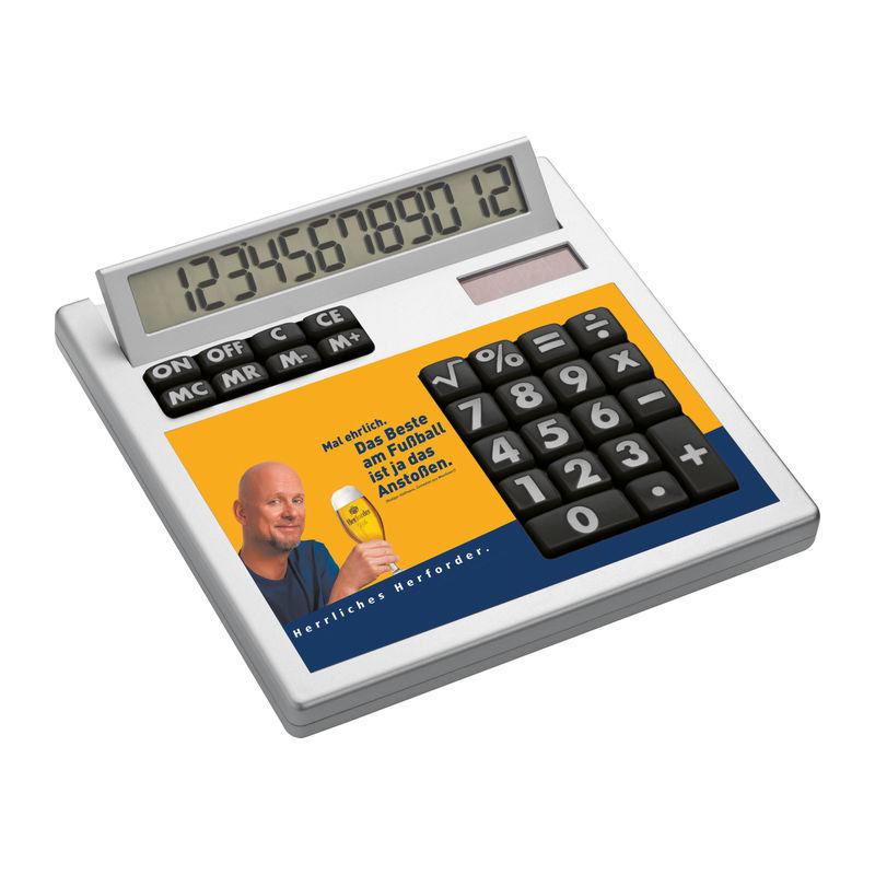 Calculator de birou cu față detașabilă pentru personalizare Alb