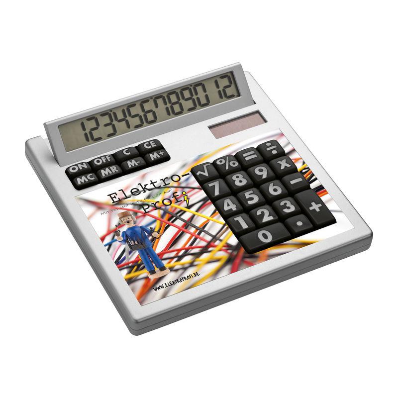 Calculator de birou cu față detașabilă pentru personalizare Alb