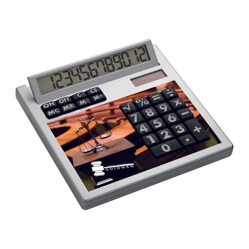 Calculator de birou cu față detașabilă pentru personalizare Alb