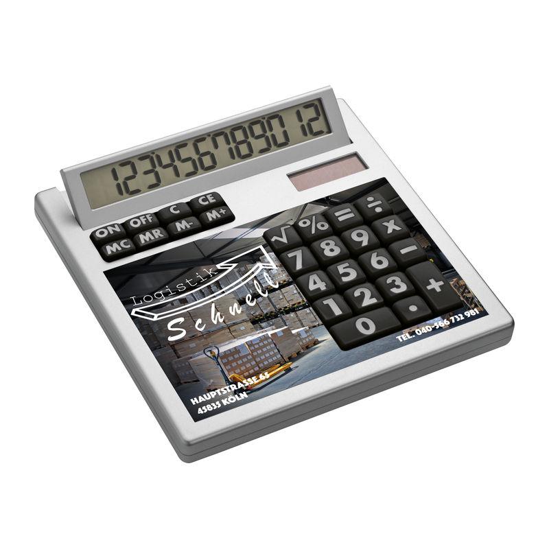Calculator de birou cu față detașabilă pentru personalizare Alb