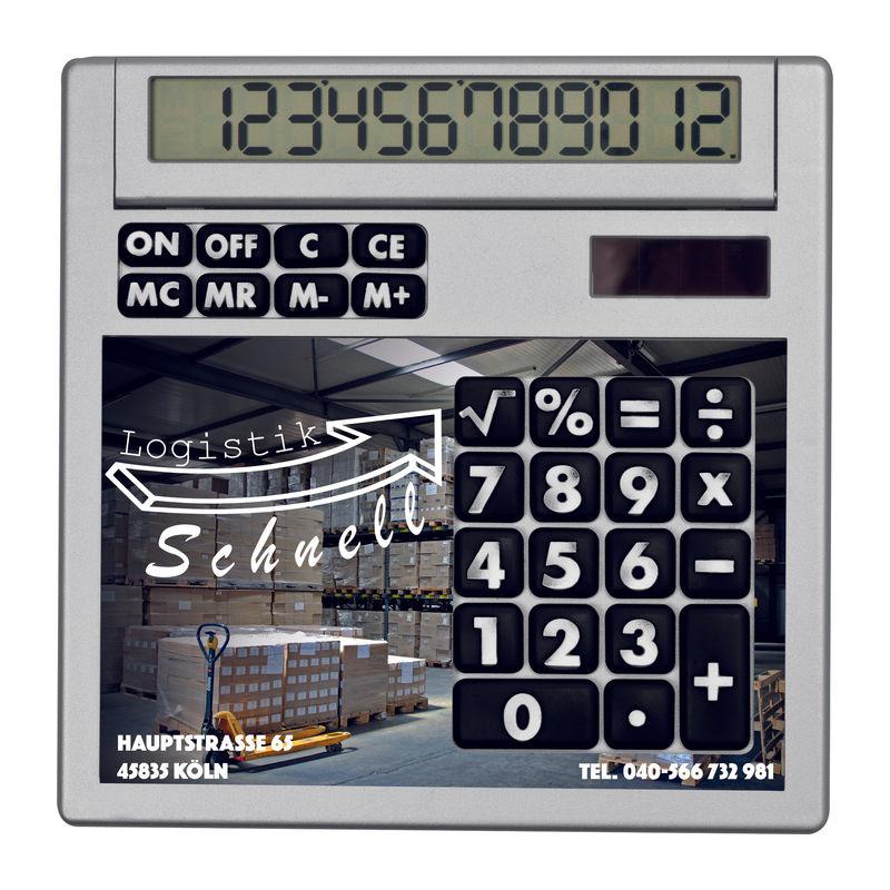Calculator de birou cu față detașabilă pentru personalizare Alb