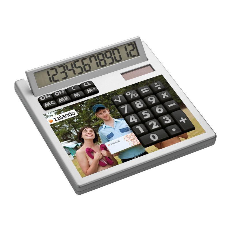 Calculator de birou cu față detașabilă pentru personalizare Alb