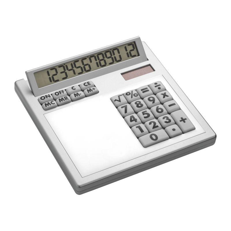 Calculator de birou cu față detașabilă pentru personalizare Alb